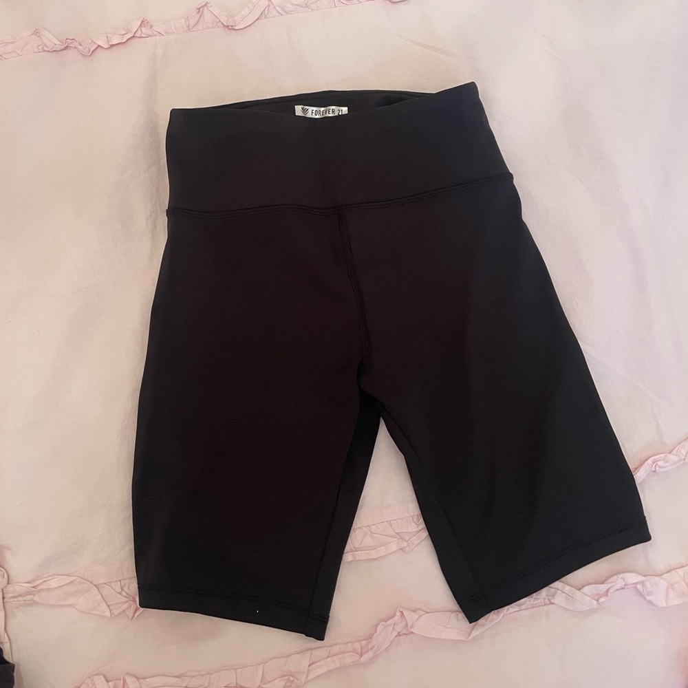 Forever 21 Black Biker Shorts